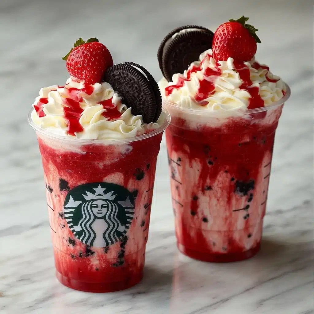 Starbucks Strawberry Oreo Cheesecake Frappuccinos Recipe - Recipe Image