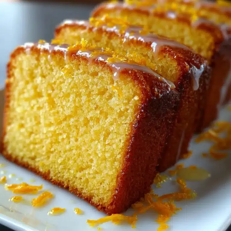 Orange Pound Cake Recipe