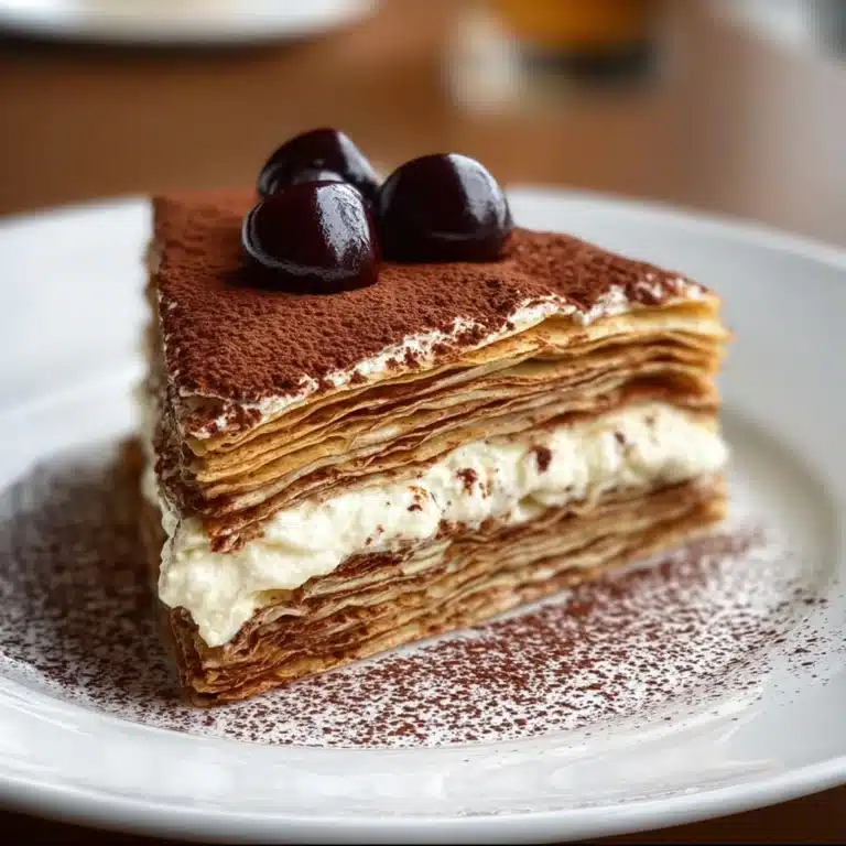 Tiramisu Crepe Cake Recipe