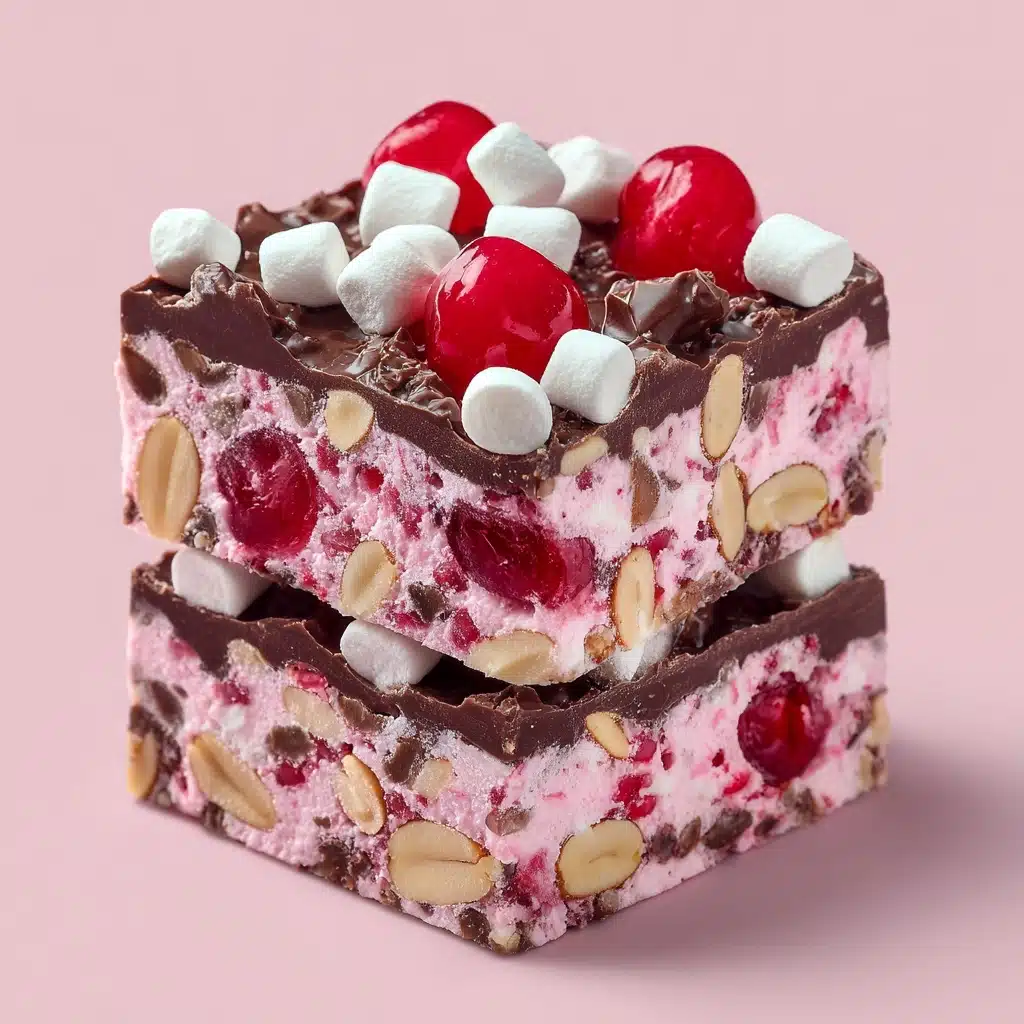 Cherry Marshmallow Fudge Bars Recipe - Recipe Image