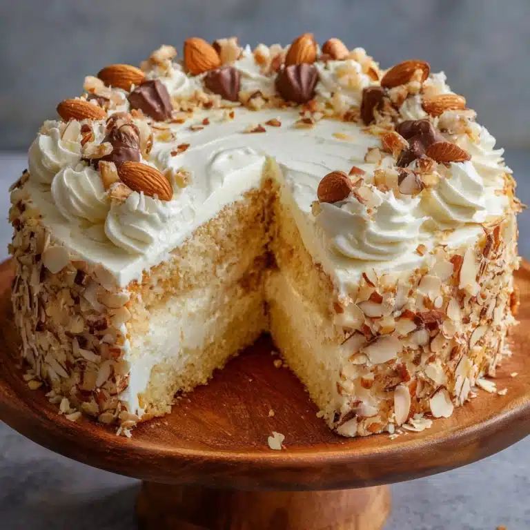 Roasted Almond White Chocolate Mousse Cake (Nougat Torte) Recipe