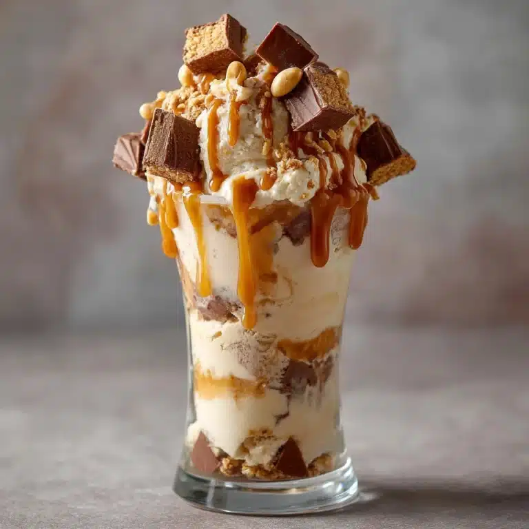 Snickers & Reese's Cookie Dough Ice Cream Extravaganza Recipe
