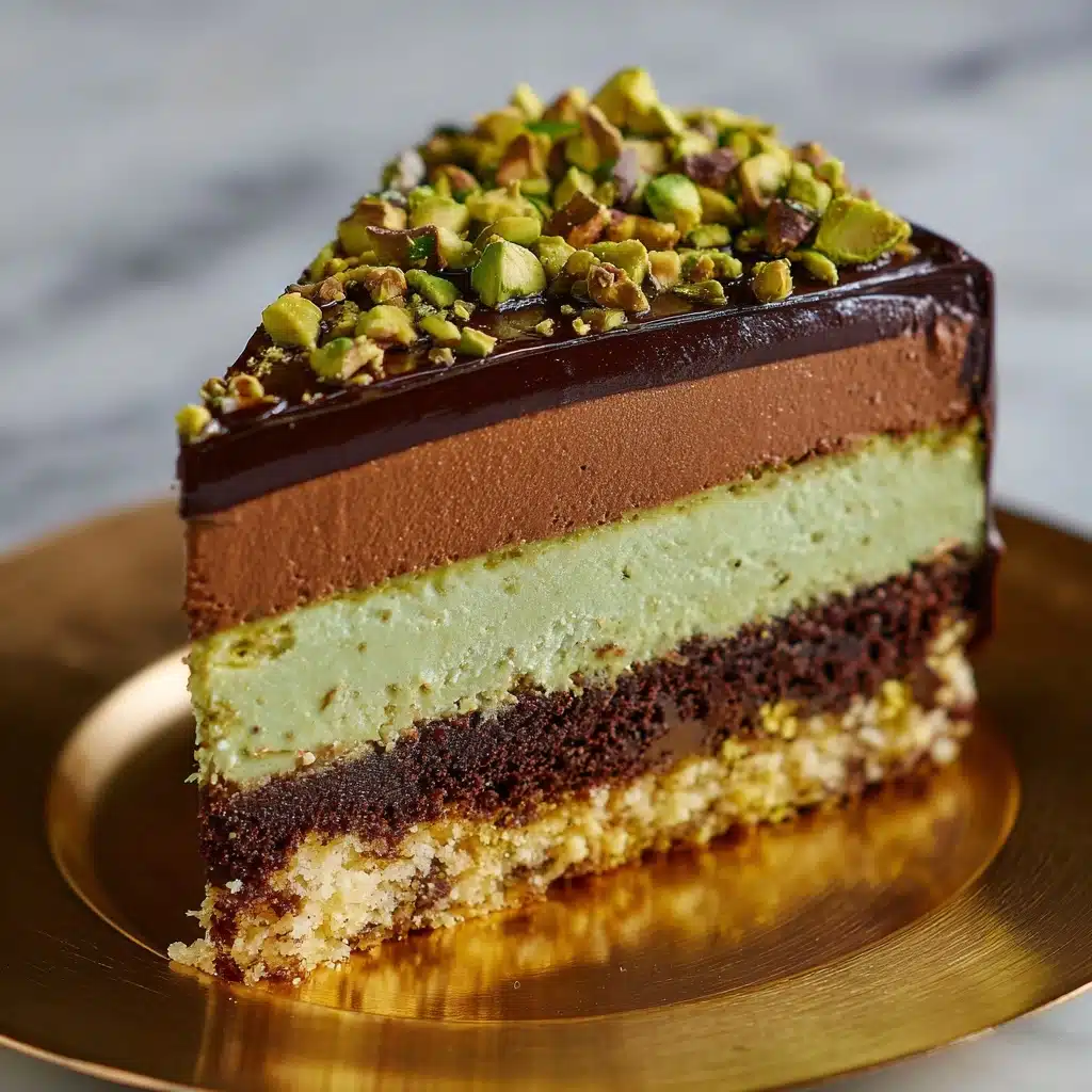 Chocolate Pistachio Cake Pie Recipe