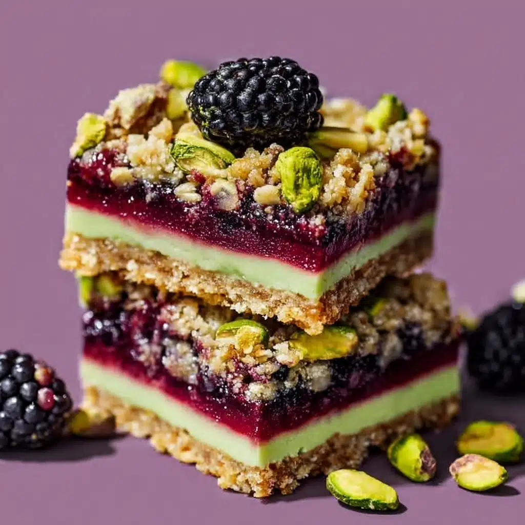 Blackberry Pistachio Dream Bars Recipe
