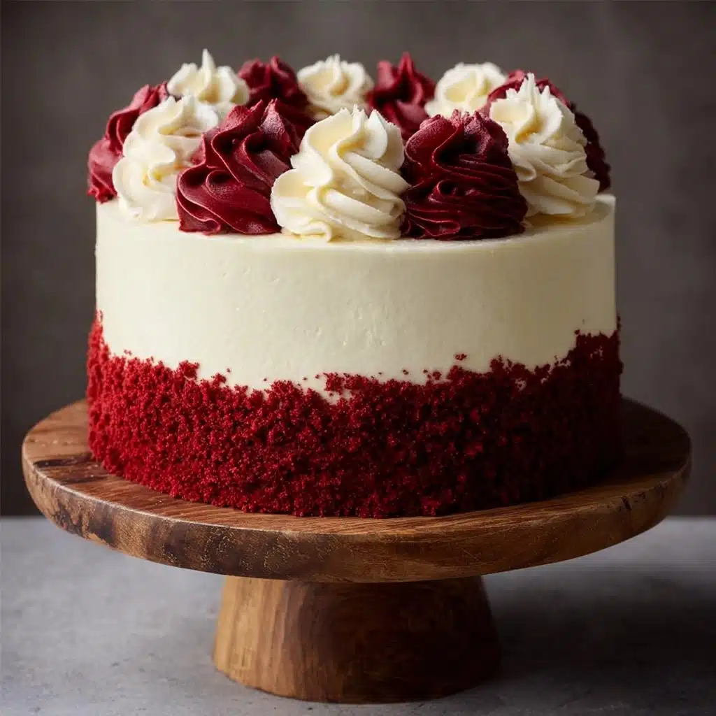 Red Velvet Buttermilk Cake with Cream Cheese Frosting Recipe