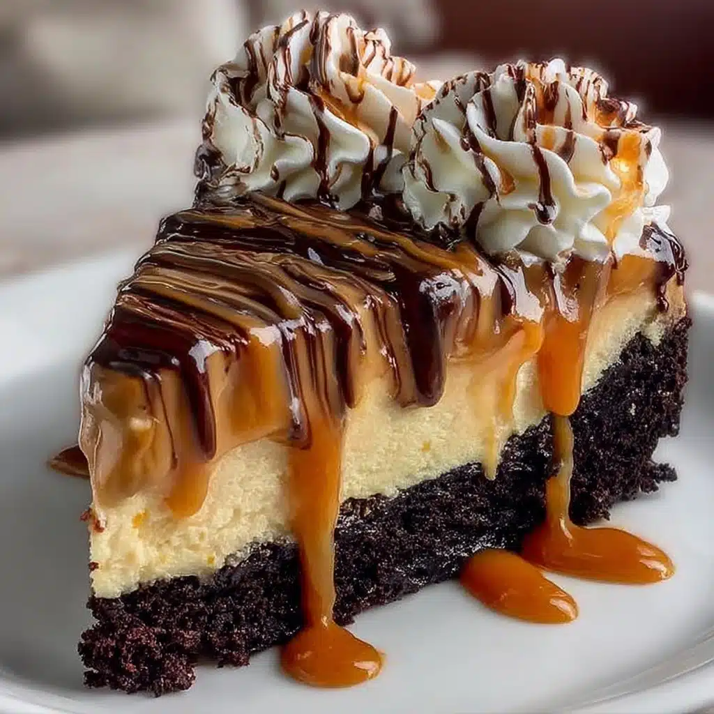 Caramel Swirl Brownie Cheesecake Recipe