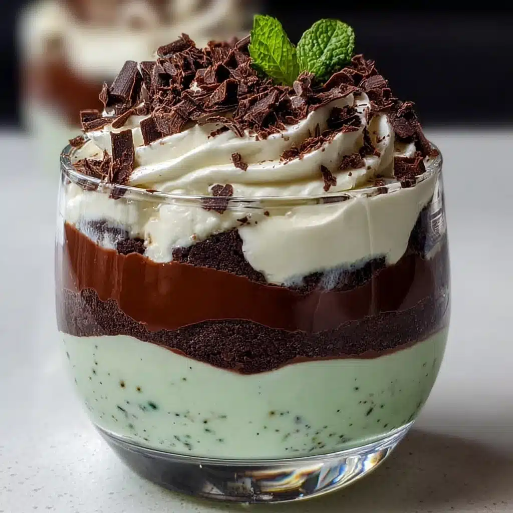 Baileys Chocolate Mint Pudding Parfaits Recipe