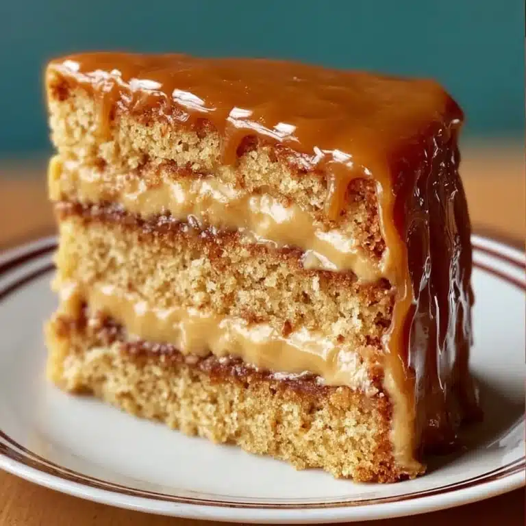 Butterscotch Cake with Caramel Frosting Recipe
