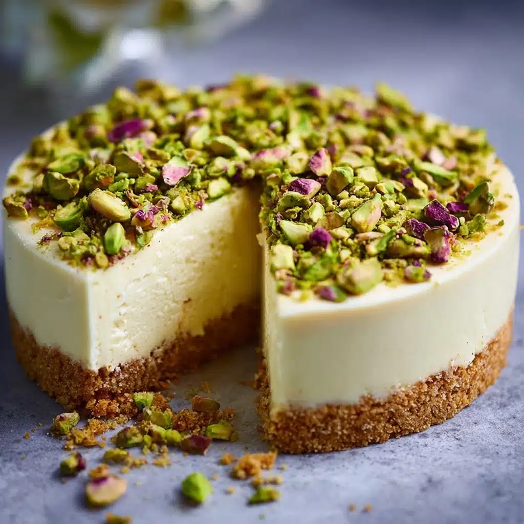 Pistachio Blondie Cheesecake Recipe