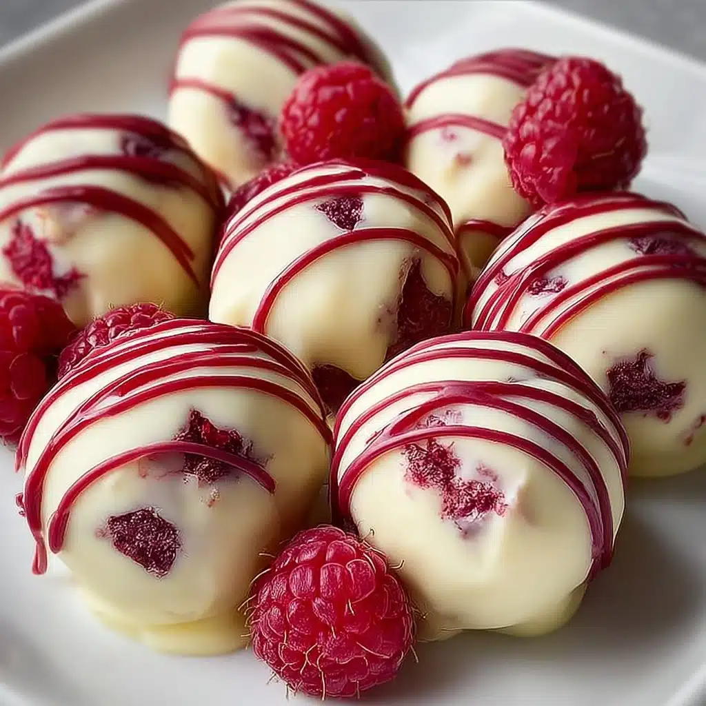 White Chocolate Raspberry Cheesecake Balls Recipe