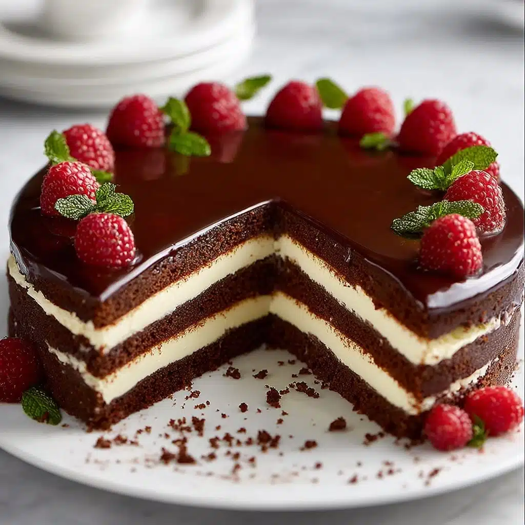 No-Bake Chocolate Sponge Cake Recipe - Recipe Image