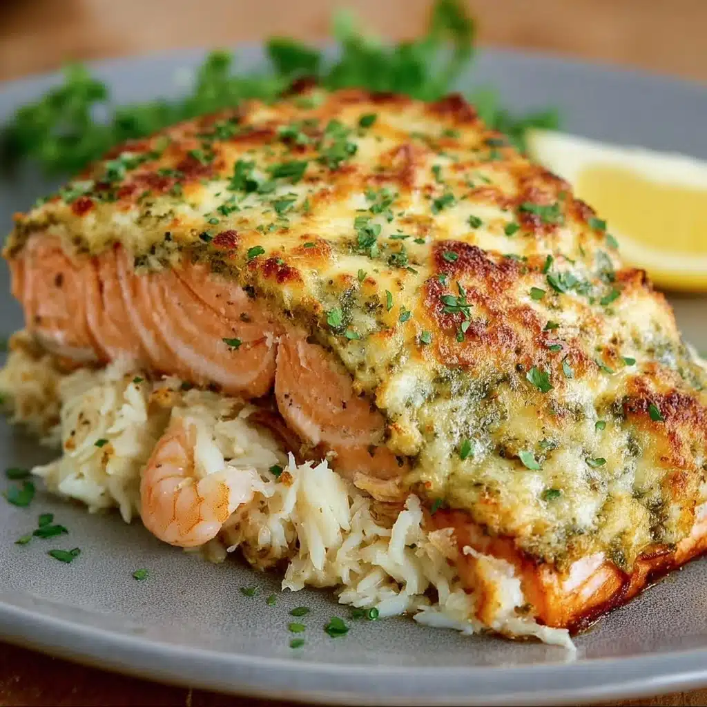 Crab Shrimp Stuffed Salmon Recipe
