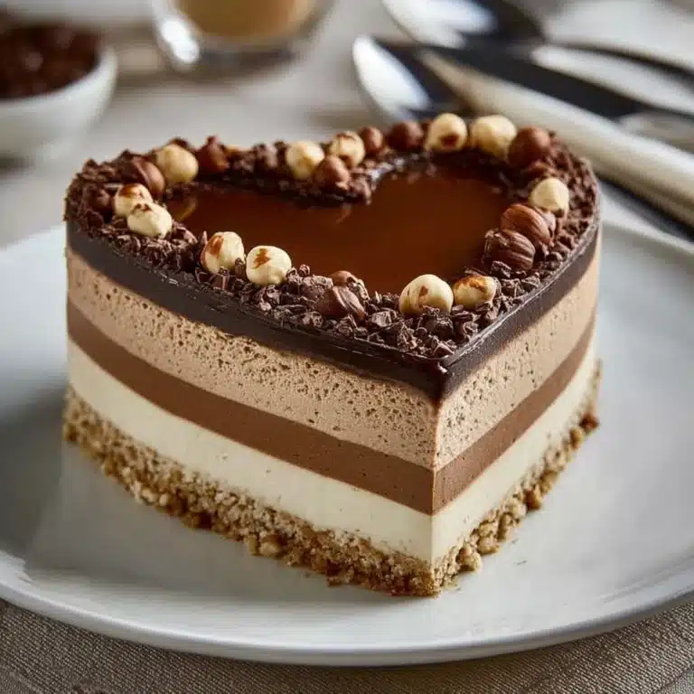 Heart-Shaped Mocha Mousse Cake Recipe