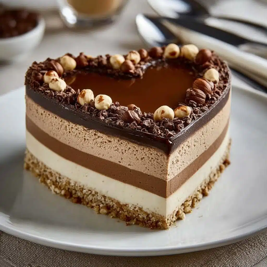 Heart-Shaped Mocha Mousse Cake Recipe - Recipe Image