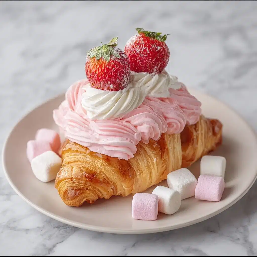 Strawberry Marshmallow Cream Croissant Recipe