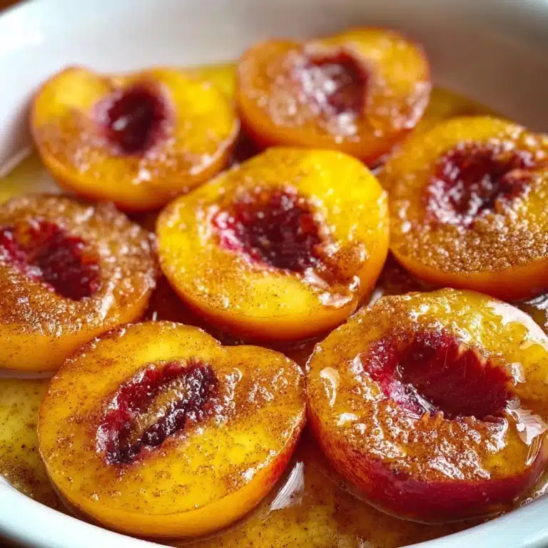 Honey Roasted Peaches Recipe