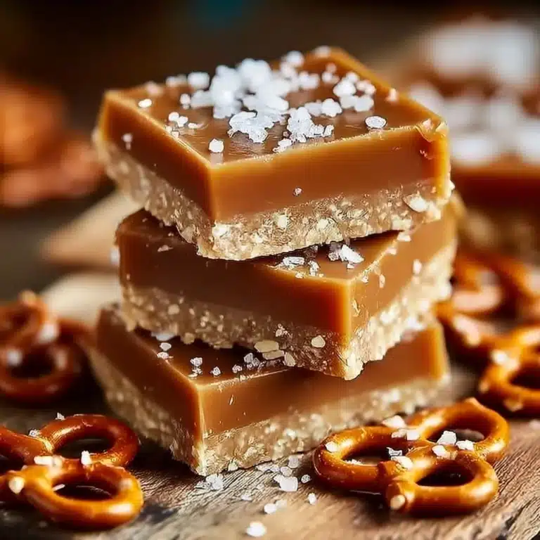 No-Bake Caramel Pretzel Bars Recipe