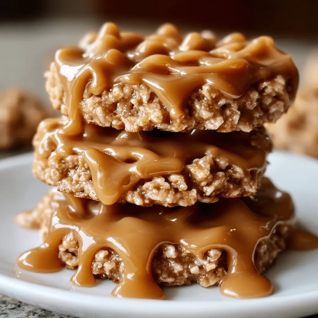 No-Bake Salted Caramel Cookies Recipe - Recipe Image