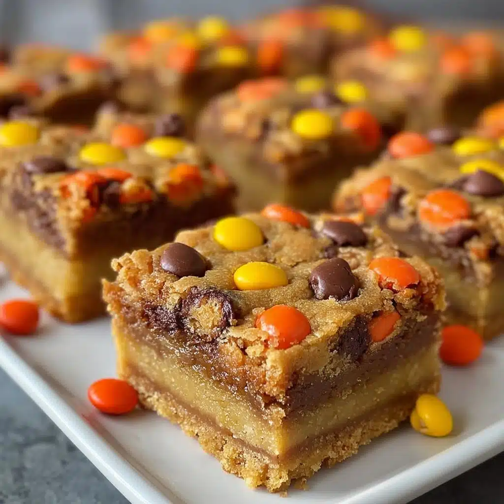 Reese’s Pieces Chocolate Chip Cookie Bars Recipe