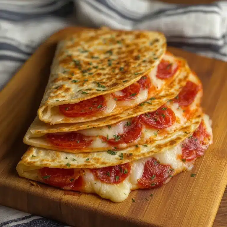 Pepperoni Cheese Pizza Quesadillas Recipe