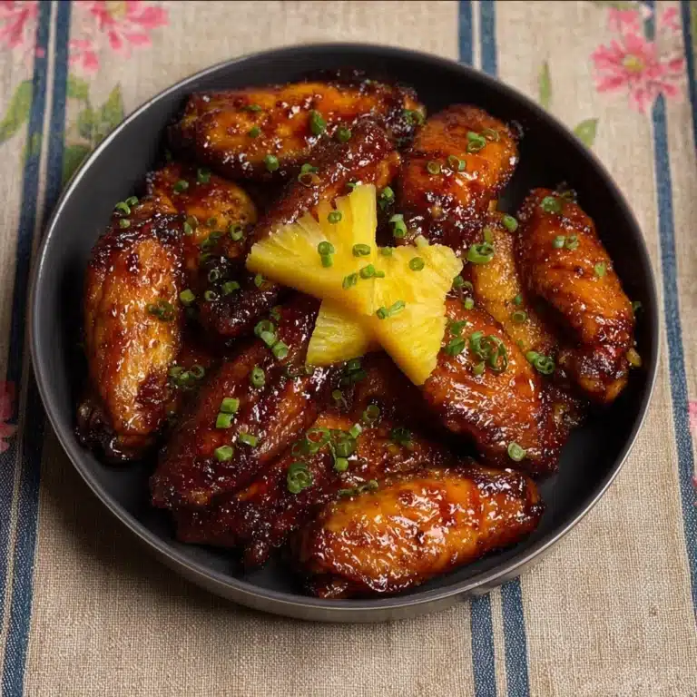 Brown Sugar Pineapple Wings Chicken Recipe