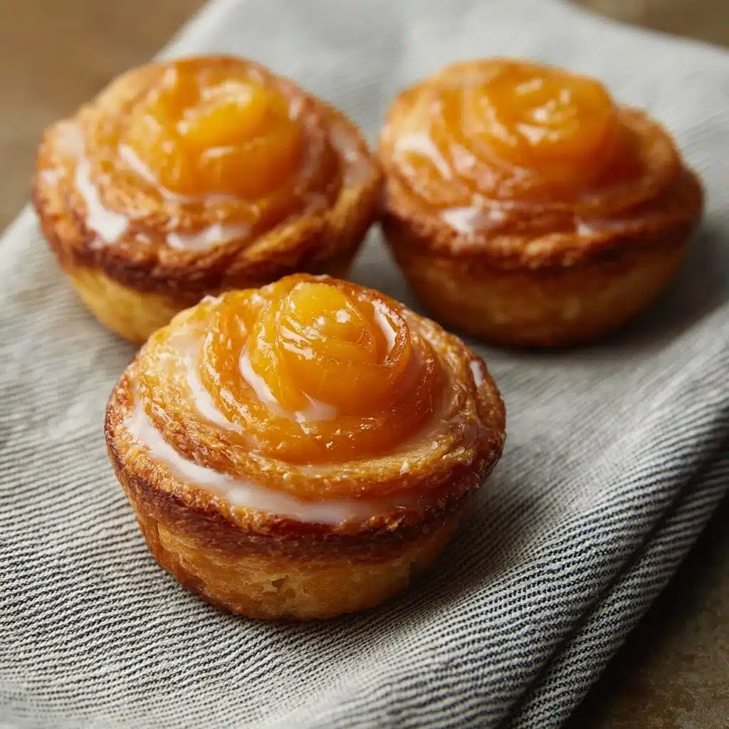 Peach Pie Cruffins – Flaky, Fruity & Irresistibly Sweet! Recipe