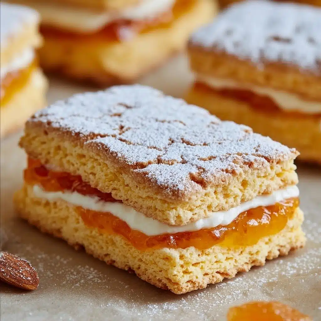 Italian Almond Biscuits with Orange Cream Filling Recipe