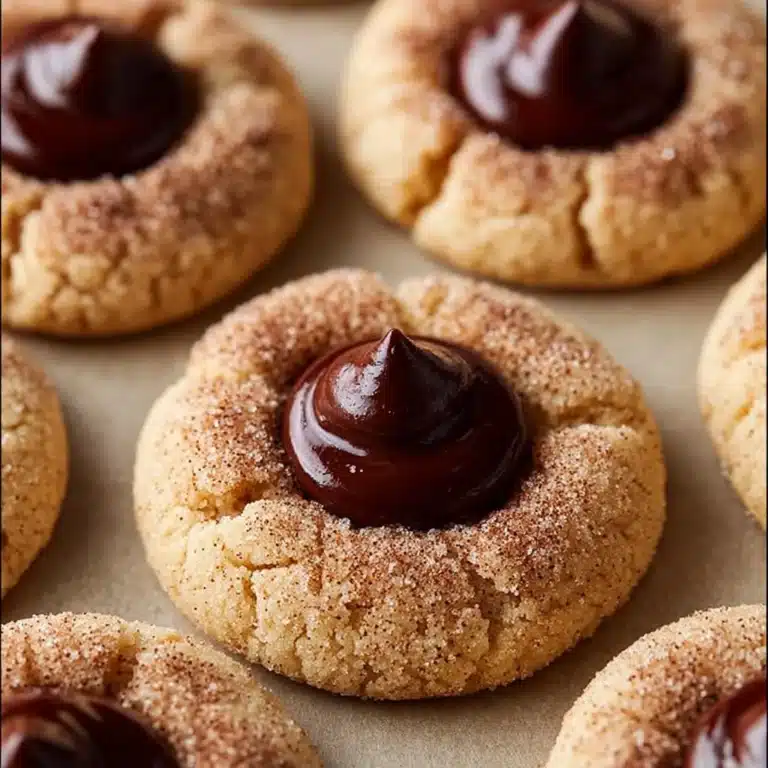 Snickerdoodle Thumbprint Cookies with Chocolate Recipe