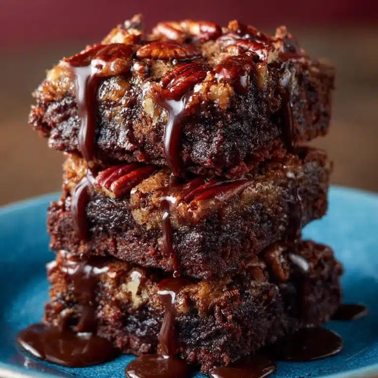 Fudgy German Chocolate Brownies with Coconut-Pecan Topping Recipe
