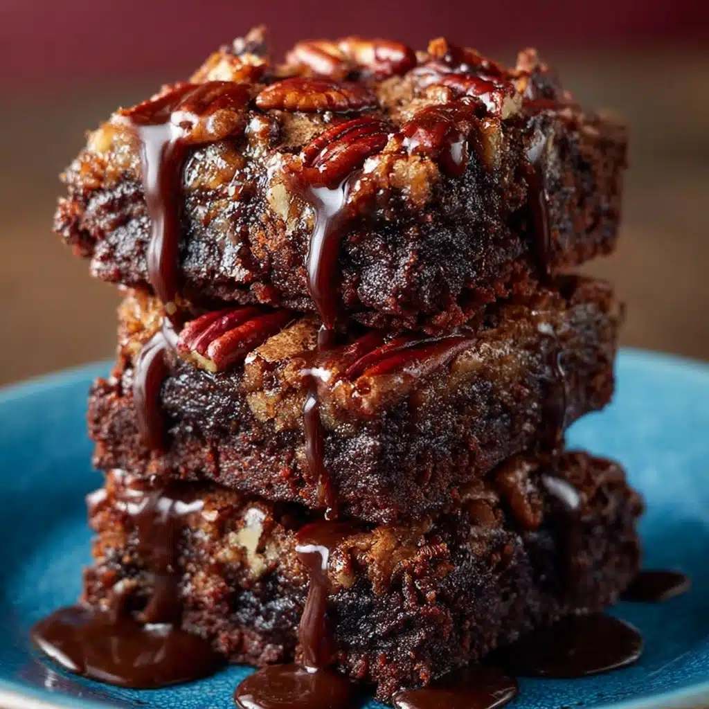 Fudgy German Chocolate Brownies with Coconut-Pecan Topping Recipe