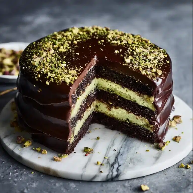 Dubai Chocolate Pistachio Cake** Recipe