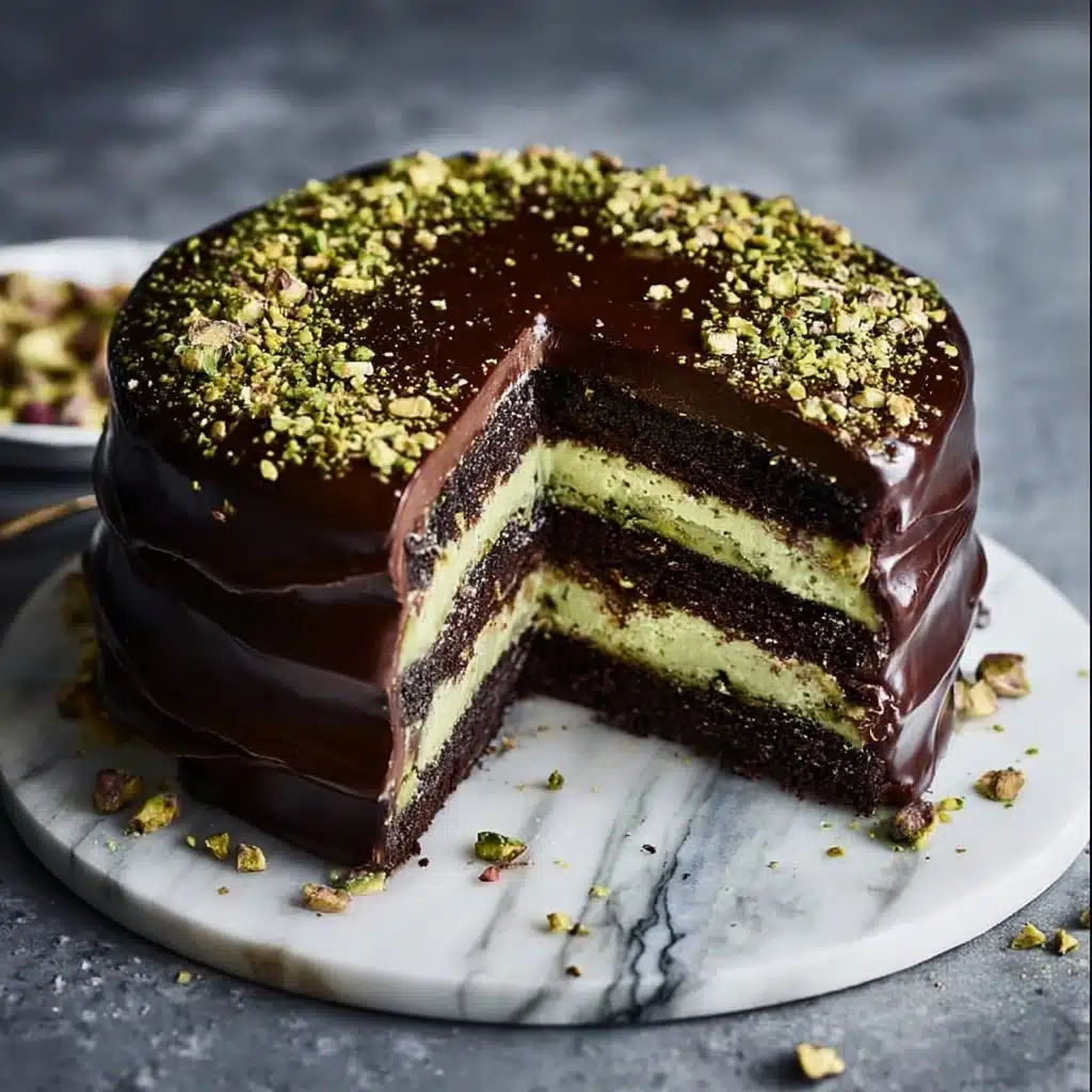 Dubai Chocolate Pistachio Cake** Recipe - Recipe Image