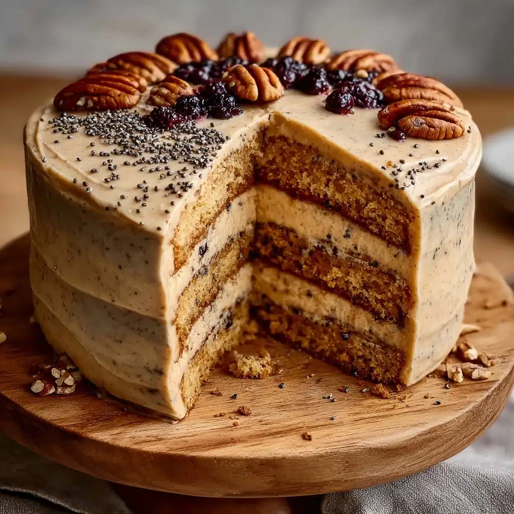 Ukrainian Poppy Seed Cake with Nuts and Raisins Recipe