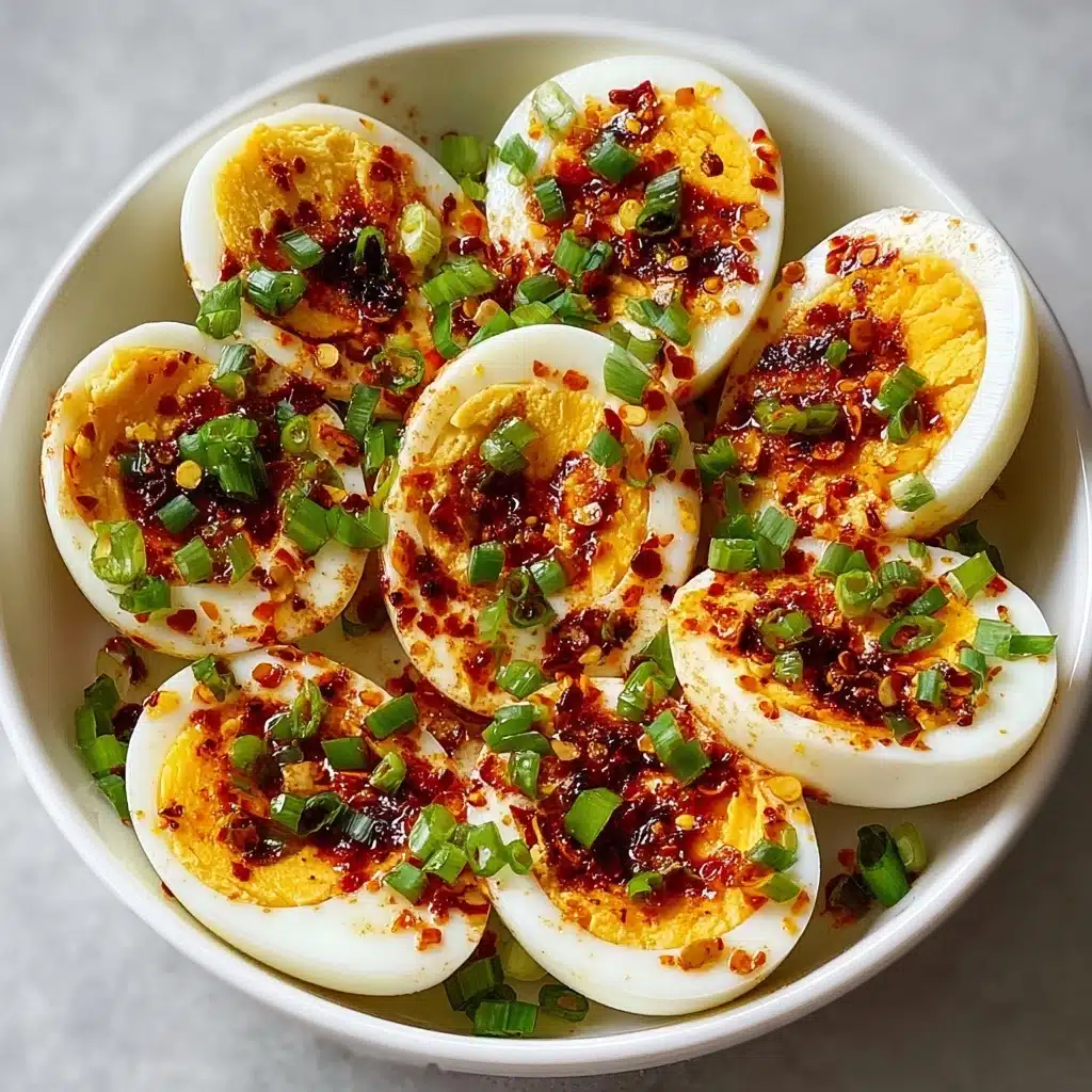 Spicy Chili Garlic Devilled Eggs Recipe