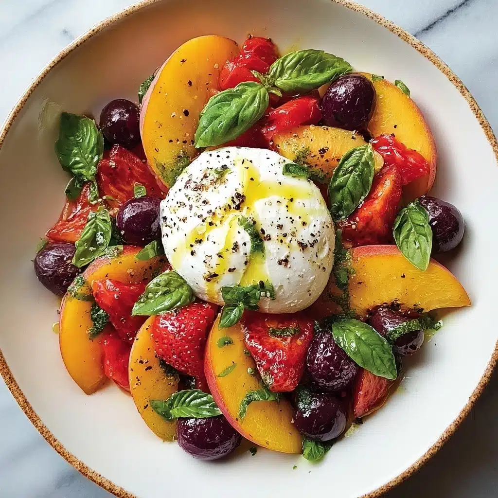Peach Burrata Salad Recipe