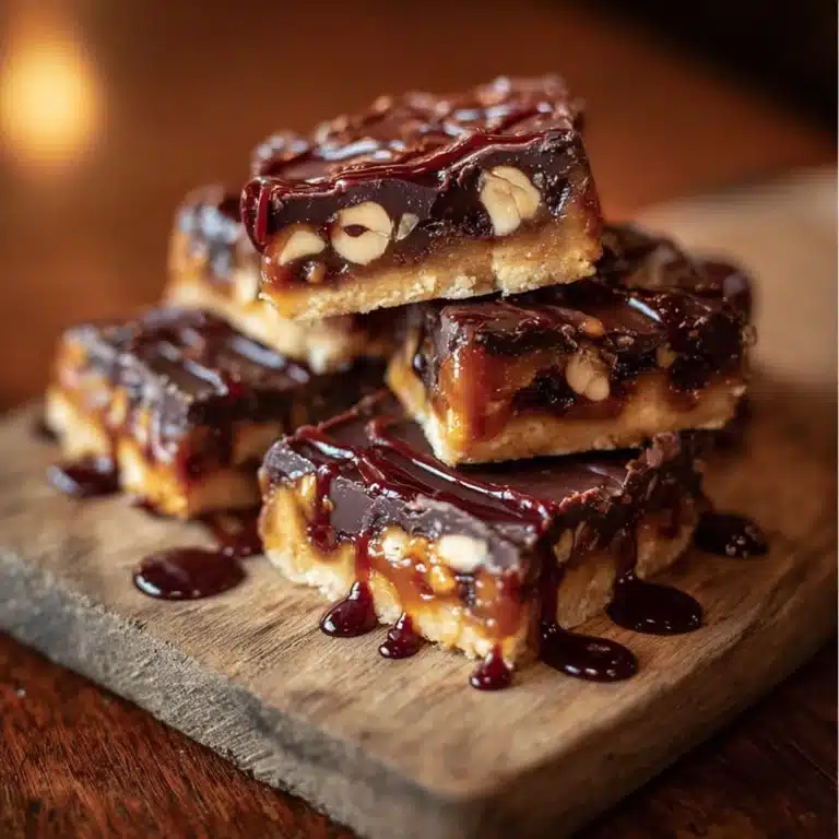 Gooey Turtle Bars with Caramel, Chocolate, and Pecans Recipe