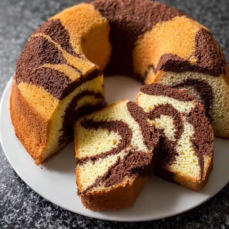 MARBLE BUNDT CAKE RECIPE
