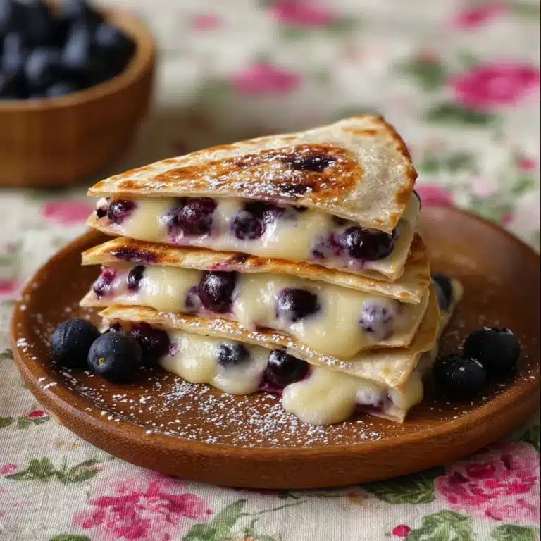 Blueberry Breakfast Quesadilla Recipe
