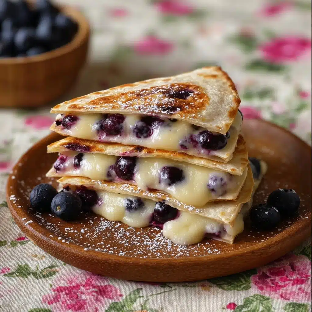 Blueberry Breakfast Quesadilla Recipe