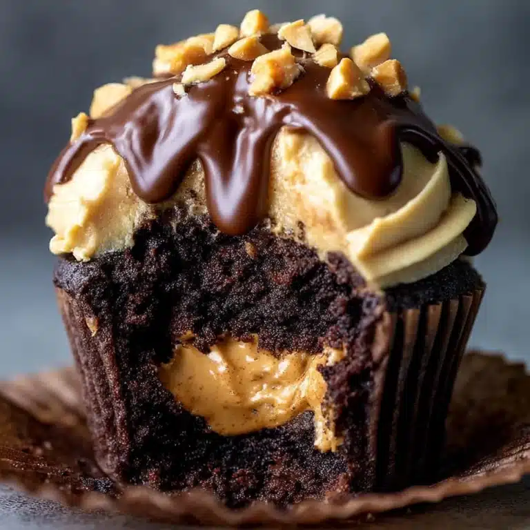Gooey Peanut Butter Lava Cupcakes Recipe