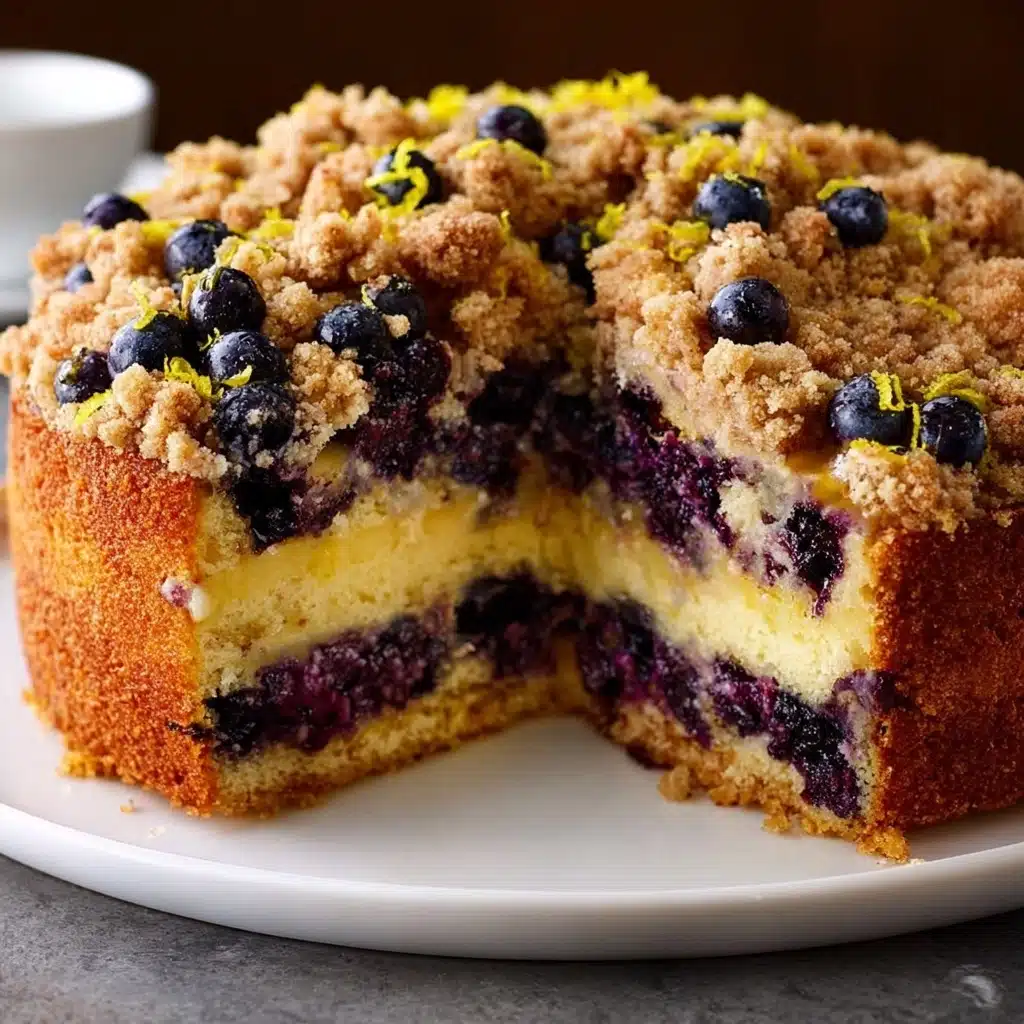 Blueberry Lemon Crumble Cake Recipe