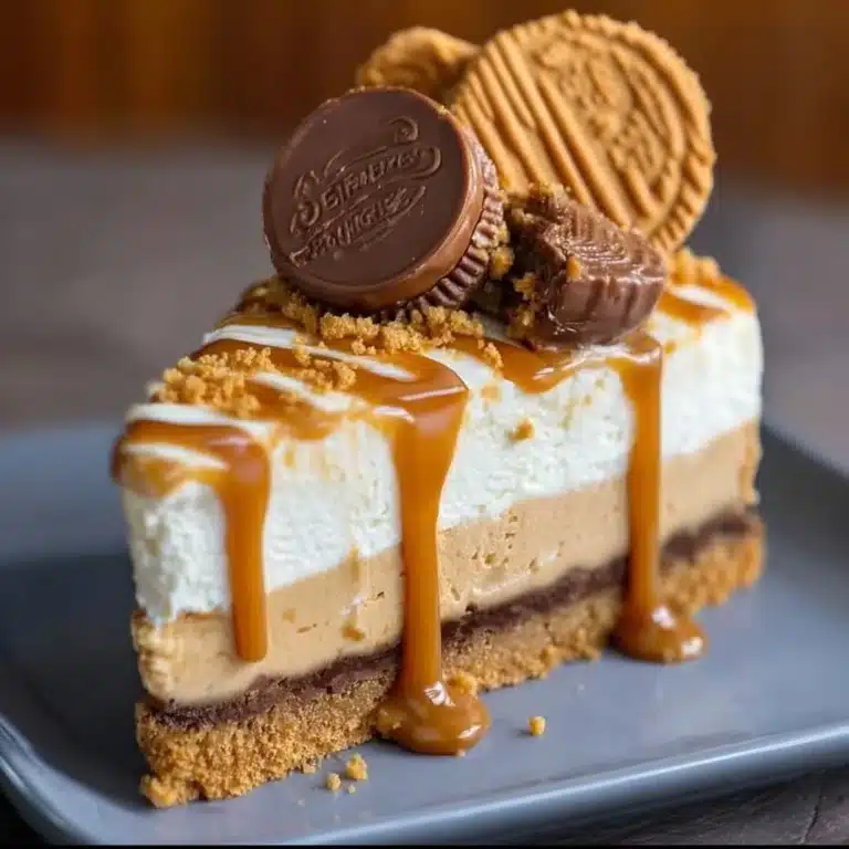 Biscoff Caramel Cookie Butter Cheesecake Recipe