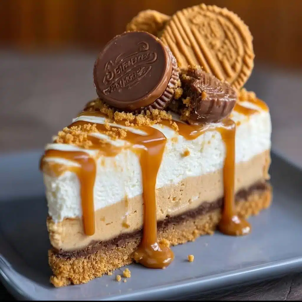 Biscoff Caramel Cookie Butter Cheesecake Recipe - Recipe Image