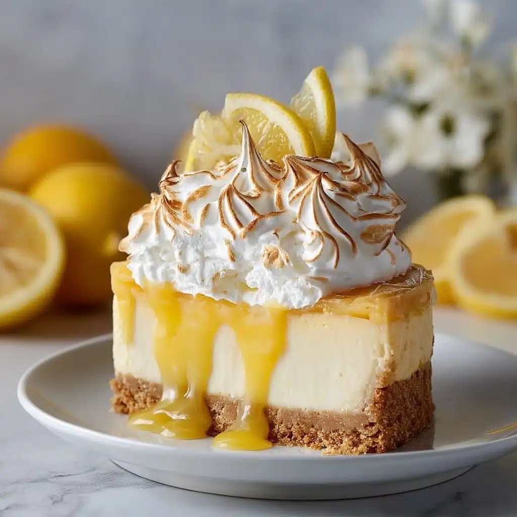 Triple Lemon Meringue Cheesecake Recipe - Recipe Image