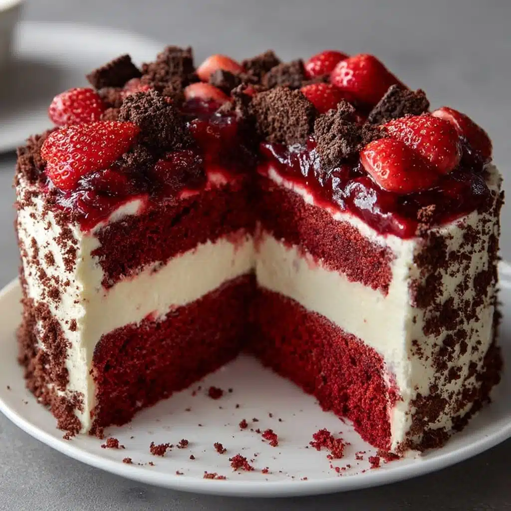 Red Velvet Cheesecake Recipe - Recipe Image