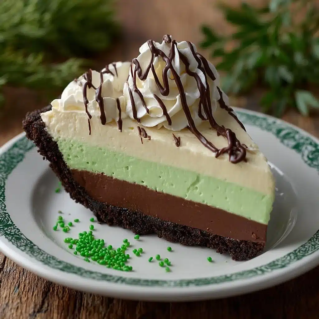 Shamrock Mint Milkshake Pie Recipe