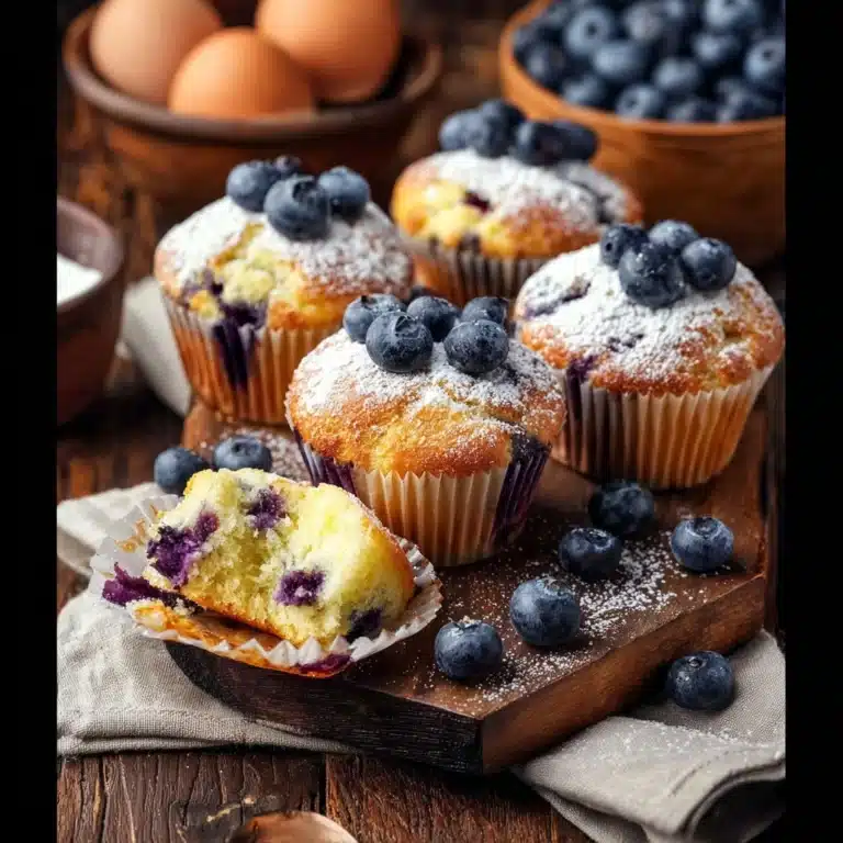 30-Minute High-Protein Blueberry Muffins Recipe