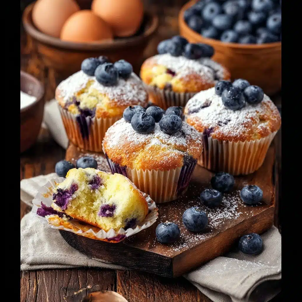 30-Minute High-Protein Blueberry Muffins Recipe - Recipe Image