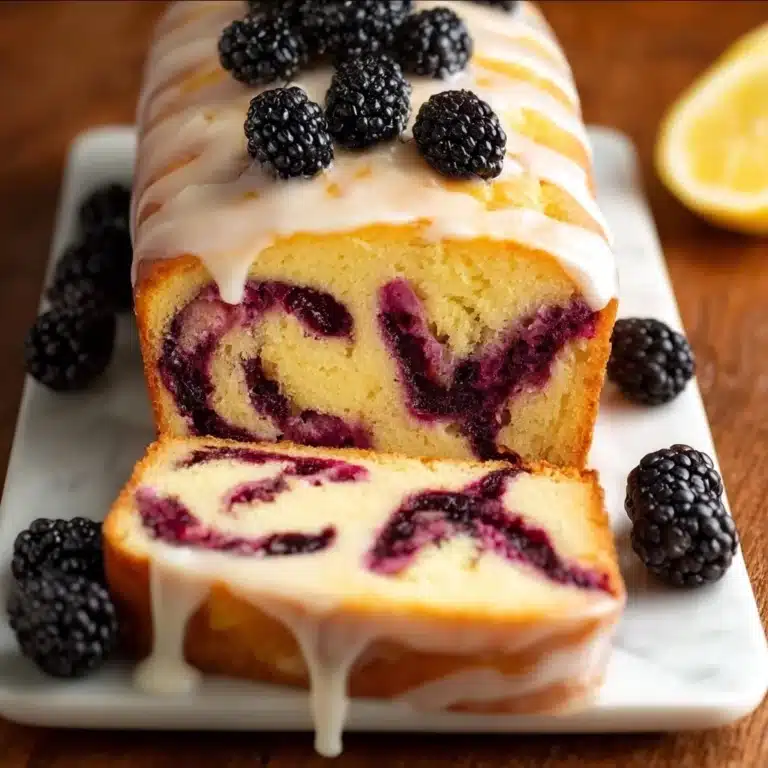 Lemon Blackberry Pound Cake Recipe