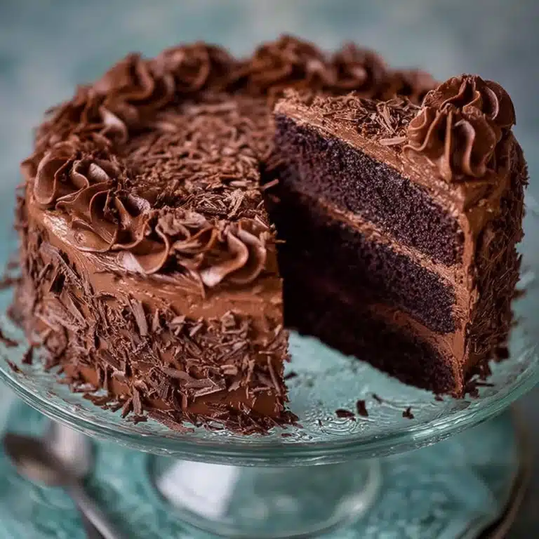 Dark Triple Chocolate Cake Recipe